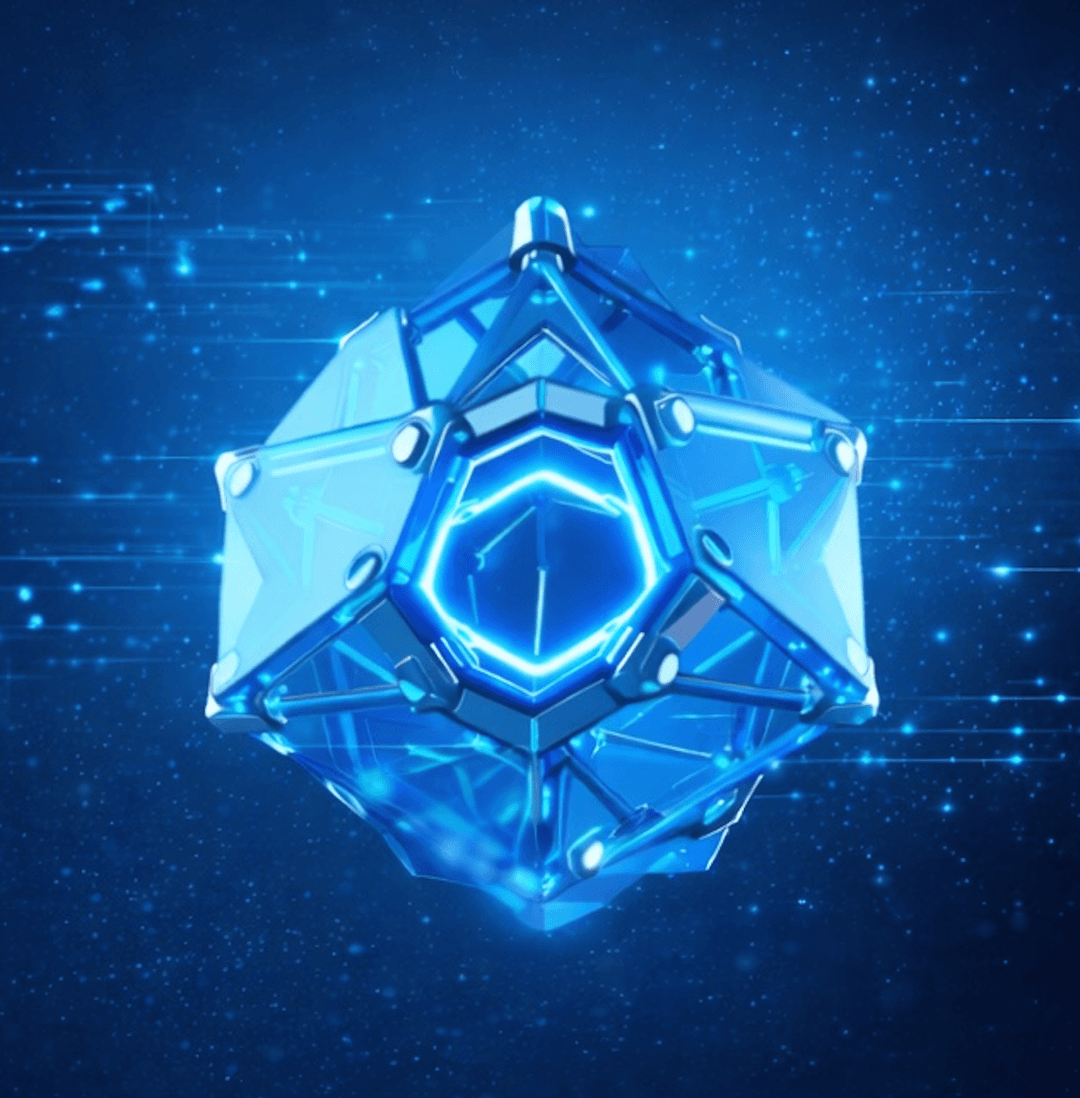 3D Crystal Technology Illustration